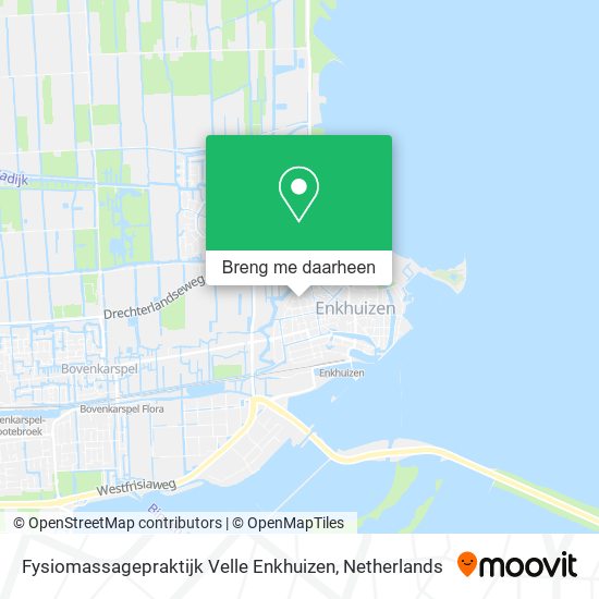 Fysiomassagepraktijk Velle Enkhuizen kaart