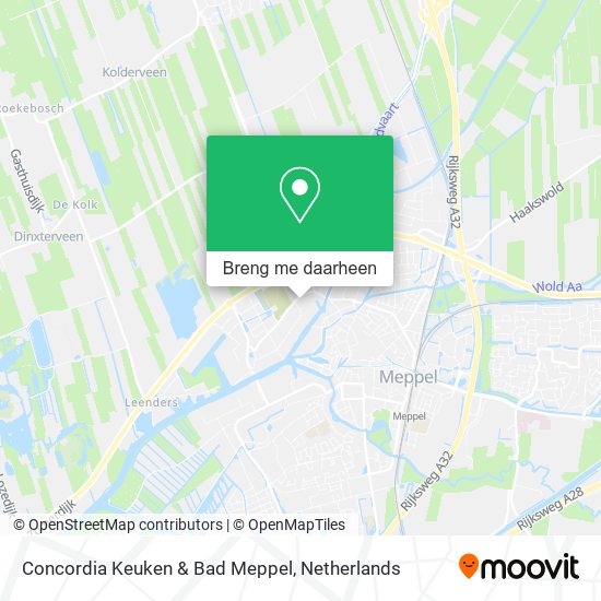 Concordia Keuken & Bad Meppel kaart