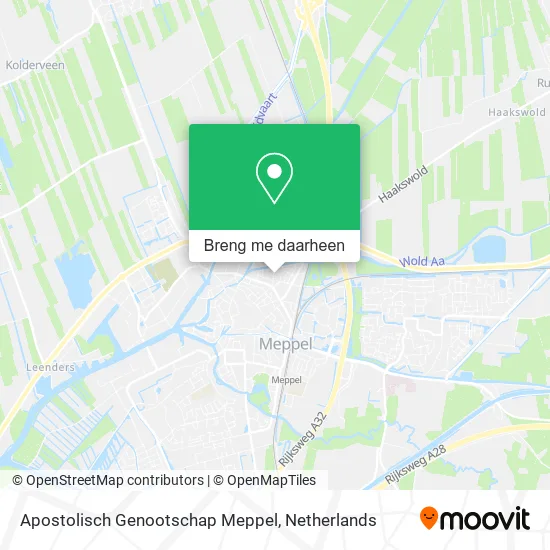 Apostolisch Genootschap Meppel kaart