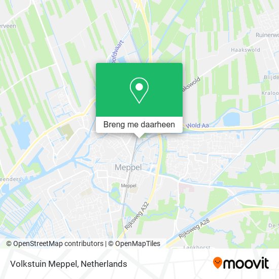 Volkstuin Meppel kaart