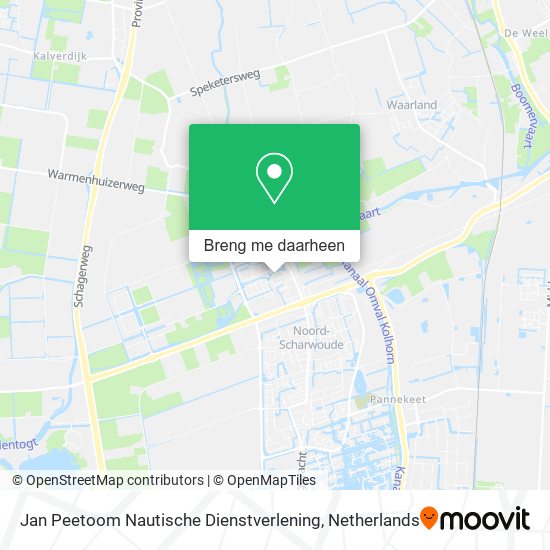 Jan Peetoom Nautische Dienstverlening kaart