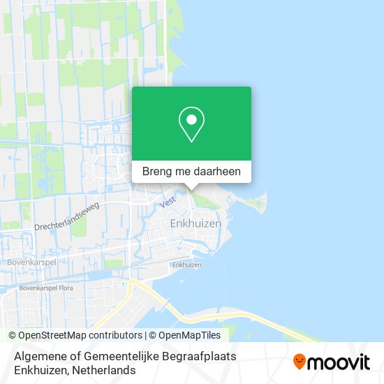 Algemene of Gemeentelijke Begraafplaats Enkhuizen kaart