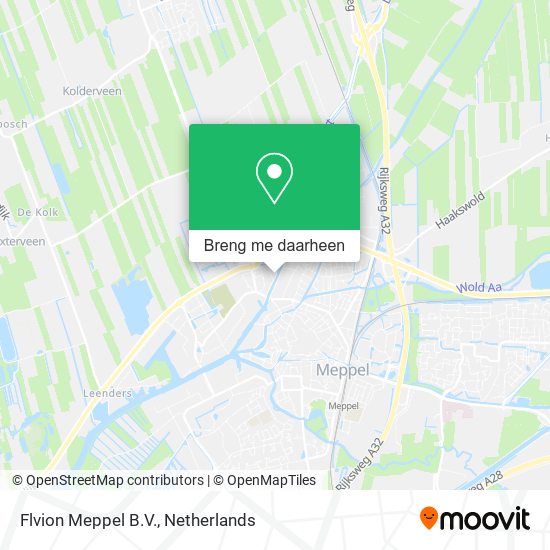 Flvion Meppel B.V. kaart