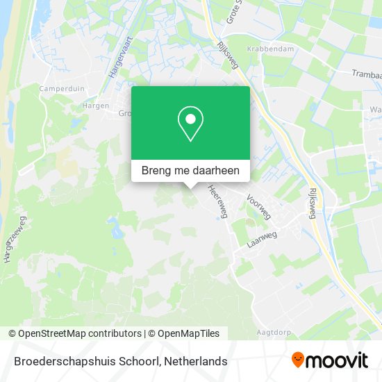 Broederschapshuis Schoorl kaart