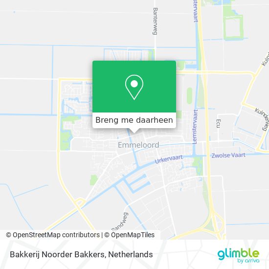 Bakkerij Noorder Bakkers kaart