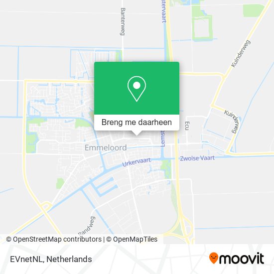 EVnetNL kaart