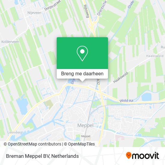 Breman Meppel BV kaart