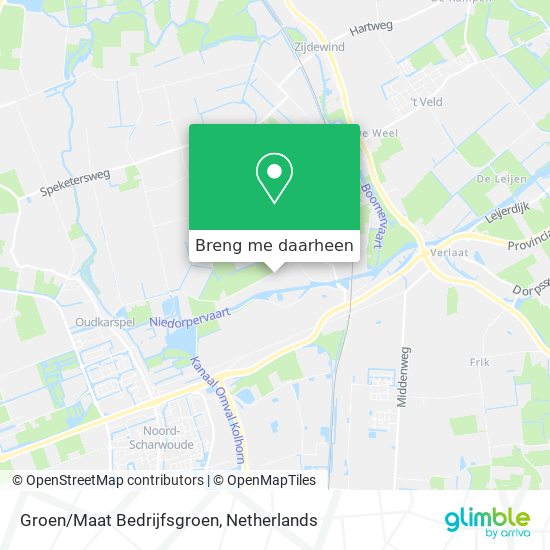 Groen/Maat Bedrijfsgroen kaart