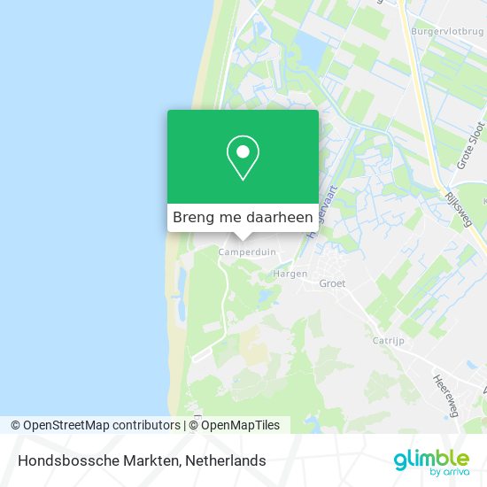 Hondsbossche Markten kaart