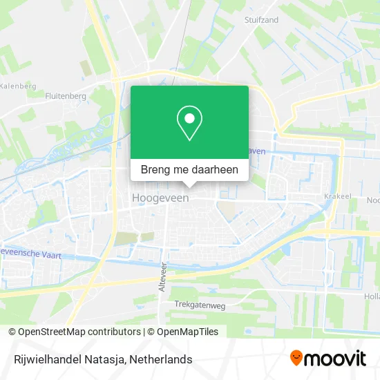 Rijwielhandel Natasja kaart
