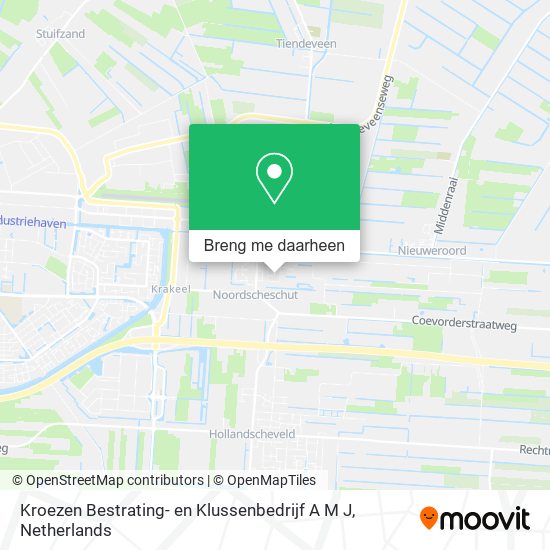 Kroezen Bestrating- en Klussenbedrijf A M J kaart
