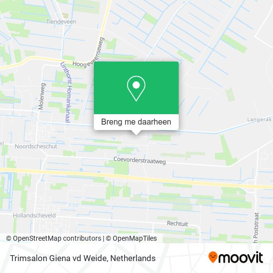 Trimsalon Giena vd Weide kaart