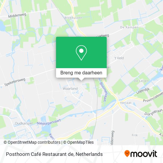 Posthoorn Café Restaurant de kaart