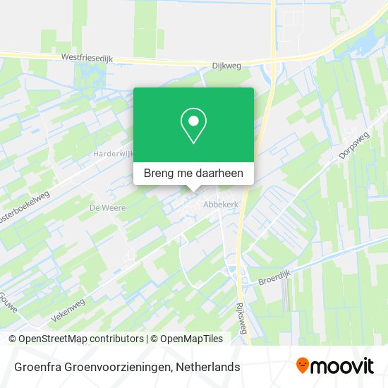 Groenfra Groenvoorzieningen kaart