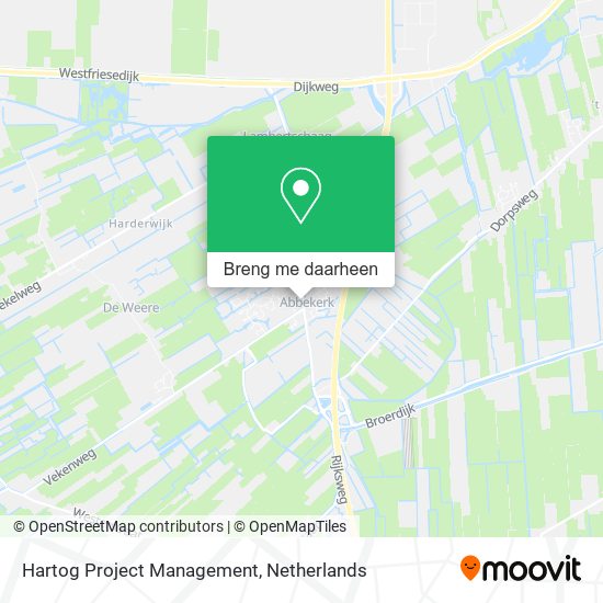 Hartog Project Management kaart