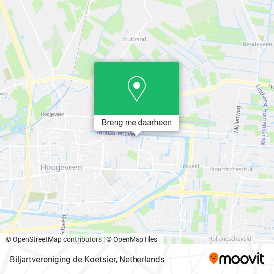 Biljartvereniging de Koetsier kaart