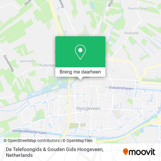 De Telefoongids & Gouden Gids Hoogeveen kaart