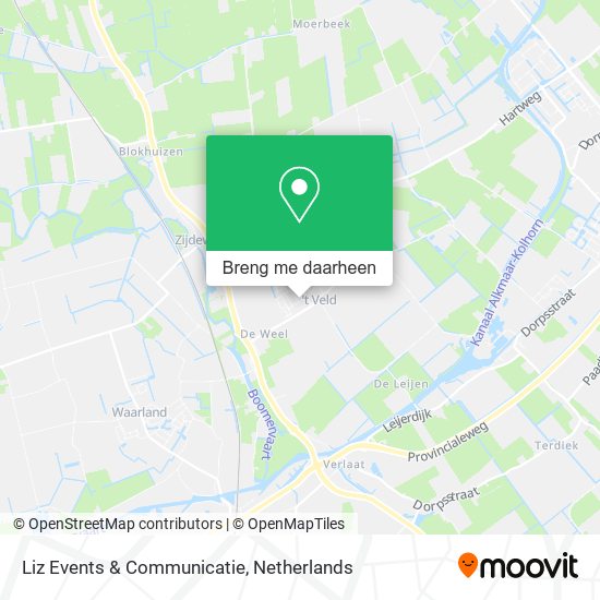 Liz Events & Communicatie kaart