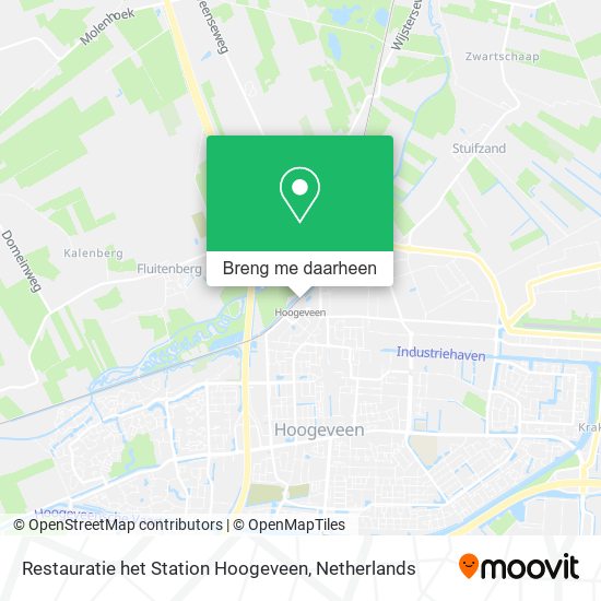 Restauratie het Station Hoogeveen kaart