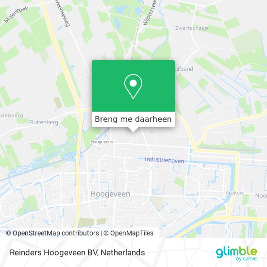 Reinders Hoogeveen BV kaart