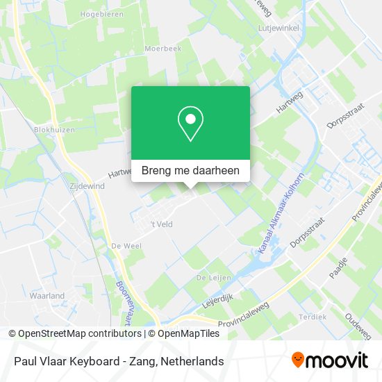 Paul Vlaar Keyboard - Zang kaart