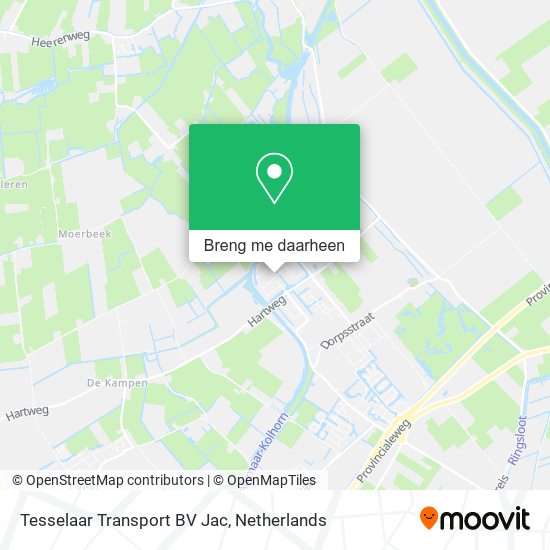 Tesselaar Transport BV Jac kaart