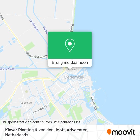 Klaver Planting & van der Hooft, Advocaten kaart