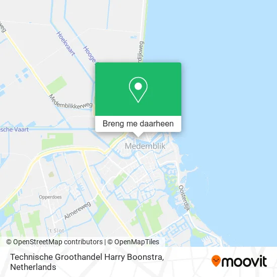 Technische Groothandel Harry Boonstra kaart