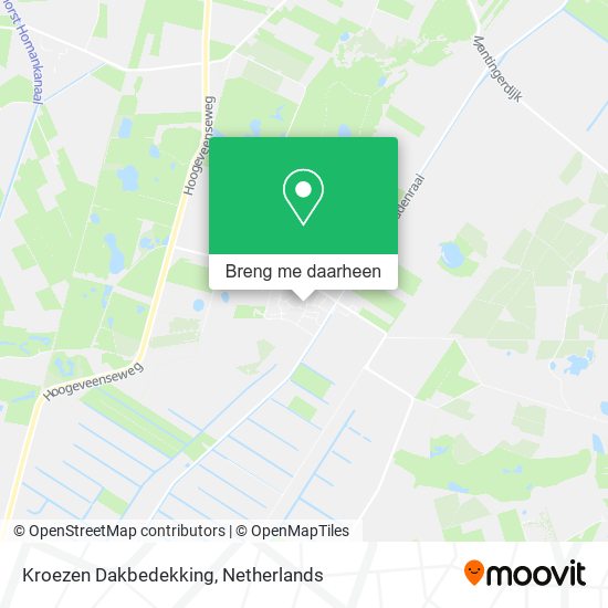 Kroezen Dakbedekking kaart