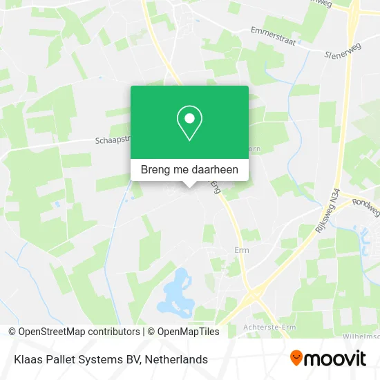 Klaas Pallet Systems BV kaart