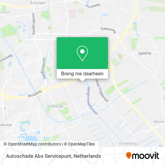 Autoschade Abs Servicepunt kaart