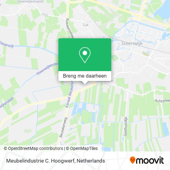 Meubelindustrie C. Hoogwerf kaart