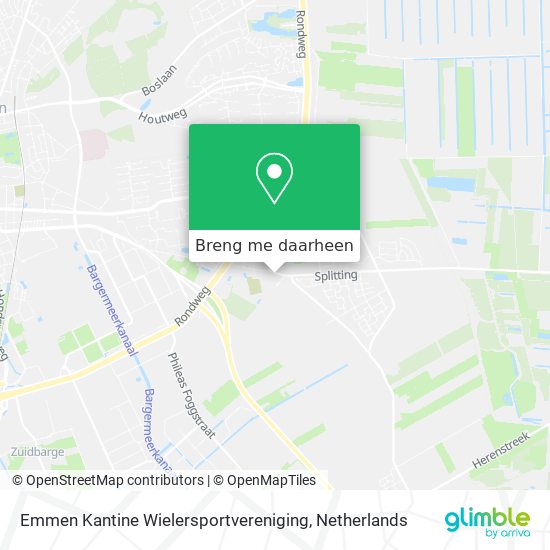 Emmen Kantine Wielersportvereniging kaart