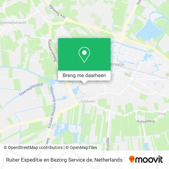 Ruiter Expeditie en Bezorg Service de kaart