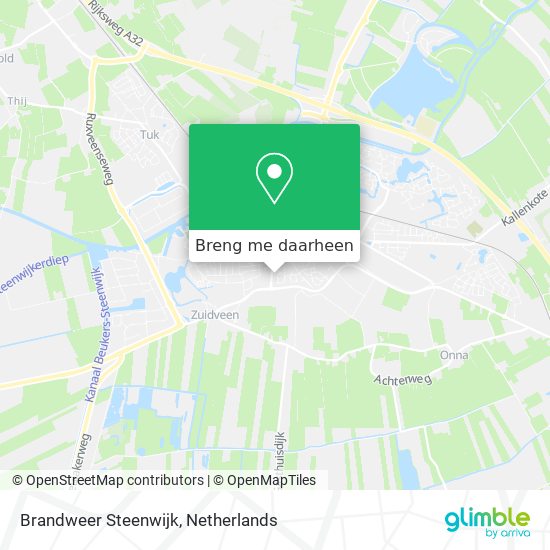 Brandweer Steenwijk kaart