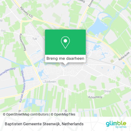 Baptisten Gemeente Steenwijk kaart