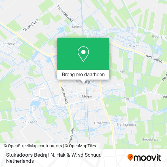 Stukadoors Bedrijf N. Hak & W. vd Schuur kaart