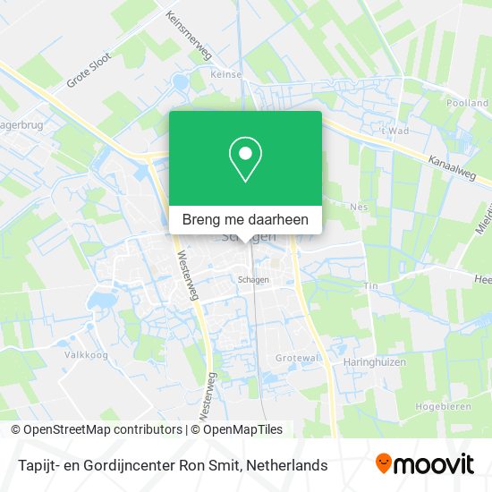Tapijt- en Gordijncenter Ron Smit kaart