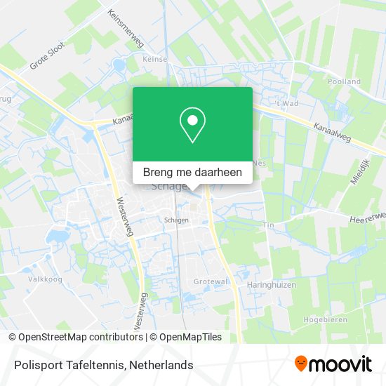 Polisport Tafeltennis kaart