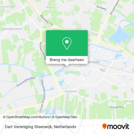 Dart Vereniging Steenwijk kaart
