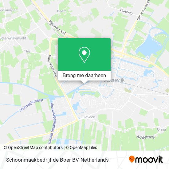 Schoonmaakbedrijf de Boer BV kaart