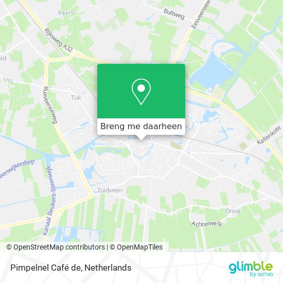 Pimpelnel Café de kaart