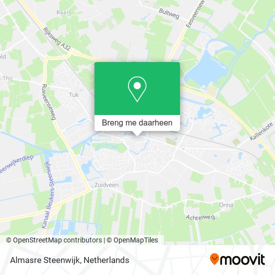 Almasre Steenwijk kaart