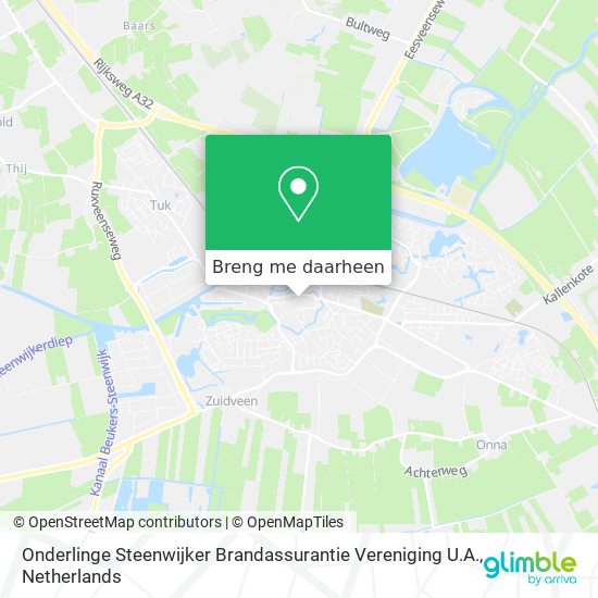 Onderlinge Steenwijker Brandassurantie Vereniging U.A. kaart