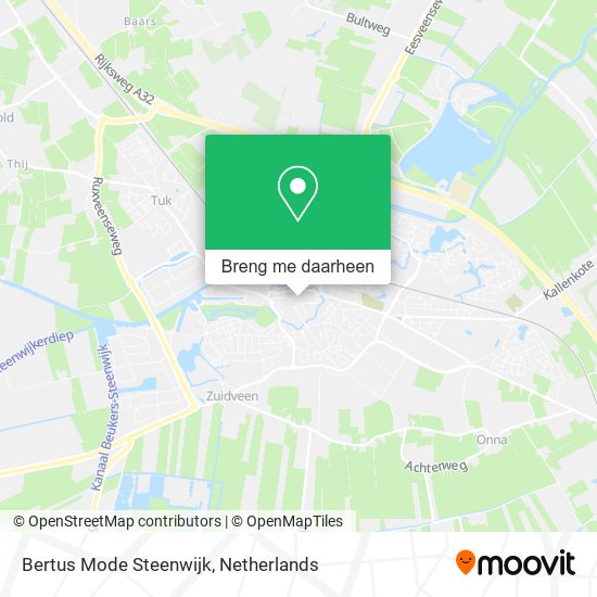 Bertus Mode Steenwijk kaart