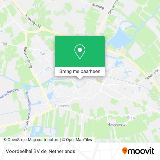 Voordeelhal BV de kaart