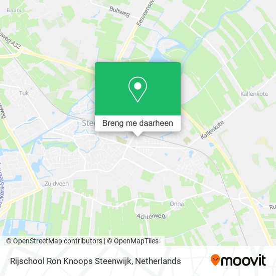 Rijschool Ron Knoops Steenwijk kaart