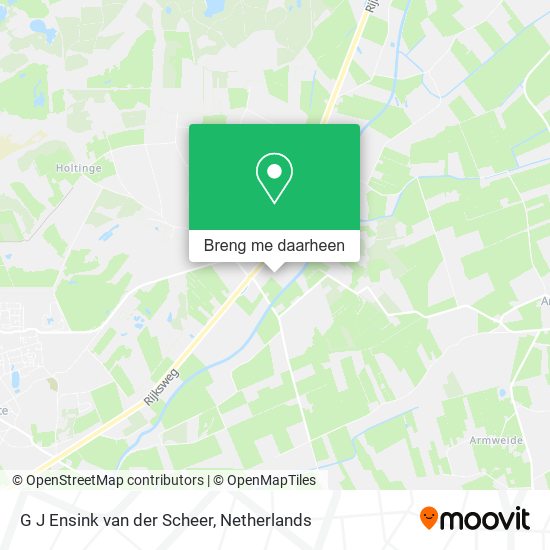 G J Ensink van der Scheer kaart