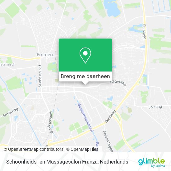 Schoonheids- en Massagesalon Franza kaart