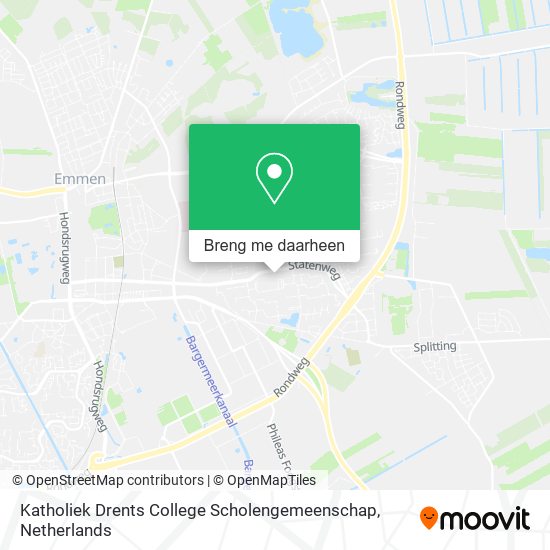 Katholiek Drents College Scholengemeenschap kaart